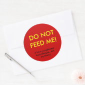 Rond Sticker pour la sécurité anti-allergie des enfants (Enveloppe)