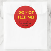 Rond Sticker pour la sécurité anti-allergie des enfants (Sac)