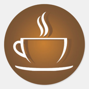 Rond Sticker pour la tasse de café