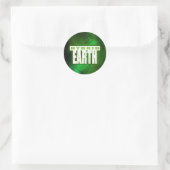 Rond Sticker pour la Terre hybride - Arrondi (Sac)