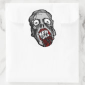 Rond Sticker pour la tête Zombie (Sac)