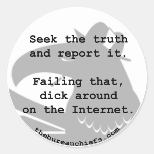 Rond Sticker pour la vérité (Devant)