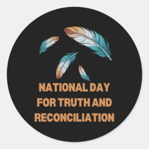 Rond Sticker Pour La Vérité Et La Réconciliation