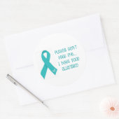 Rond Sticker pour l'allergie alimentaire "S'il vous pla (Enveloppe)