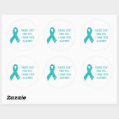 Rond Sticker pour l'allergie alimentaire "S'il vous pla (Feuille)