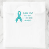 Rond Sticker pour l'allergie alimentaire "S'il vous pla (Sac)