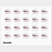 Rond Sticker pour Larmes du centre-sud (Feuille)