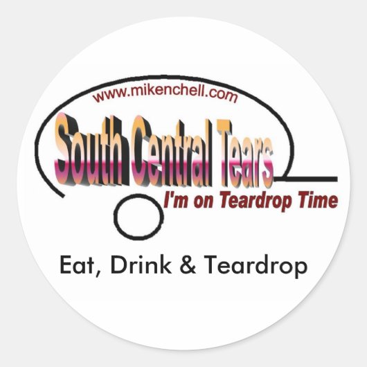 Rond Sticker pour Larmes du centre-sud (Devant)