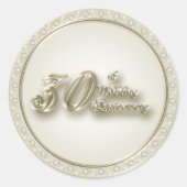 Rond Sticker pour le 30e anniversaire du Mariage (Devant)