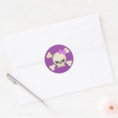Rond Sticker pour le crâne et la corne (violet) (Enveloppe)