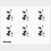 Rond Sticker pour le Dreidel (Feuille)