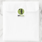 Rond Sticker pour le fabricant de médias (Sac)
