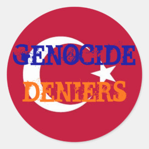 Rond Sticker pour le génocide Deniers