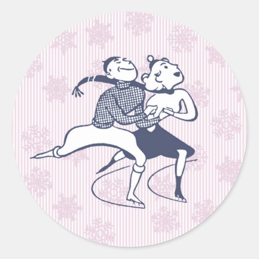 Rond Sticker pour le patinage sur glace (Devant)