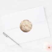 Rond Sticker pour le phoque blanc de mariage d'invitati (Enveloppe)