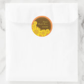 Rond Sticker pour le phoque de tournesol préféré (Sac)