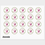 Rond Sticker pour le premier anniversaire de Ladybug (Feuille)