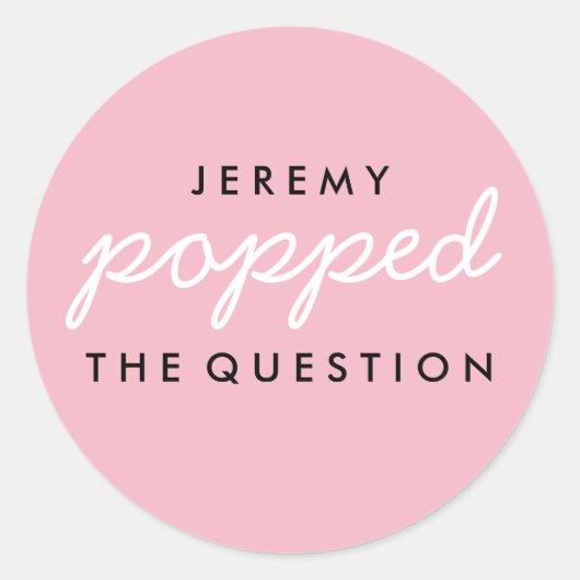 Rond Sticker pour le sac de bienvenue Popcorn à la ques (Devant)