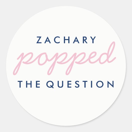 Rond Sticker pour le sac de bienvenue Popcorn à la ques (Devant)