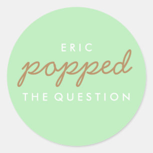 Rond Sticker pour le sac de bienvenue Popcorn à la ques