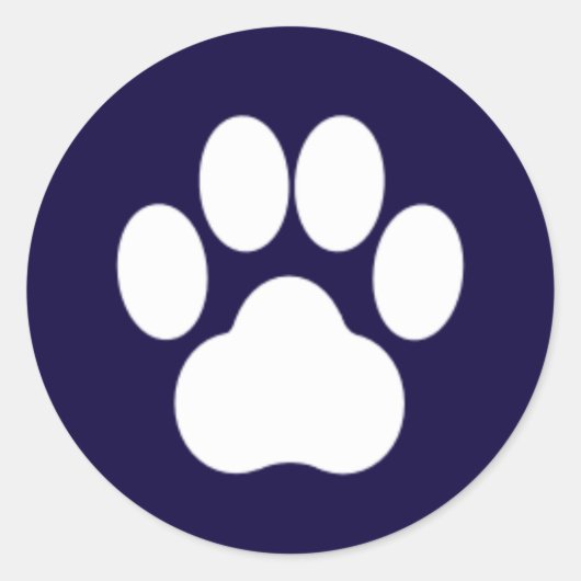 Rond Sticker pour le sceau d'empreinte (Devant)