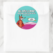 Rond Sticker pour le sommet 2025 avec Fox au Cap (Sac)