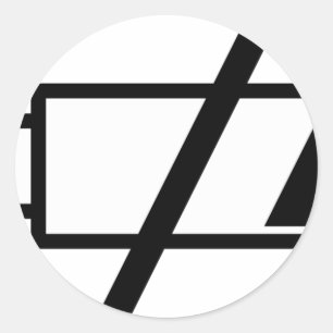 Rond Sticker pour les batteries mortes
