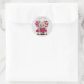 Rond Sticker pour les câlins et les baisers (Sac)