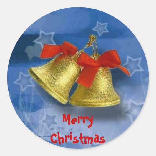 Rond Sticker pour les cloches de Noël (Devant)