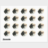 Rond sticker pour les douceurs (Feuille)