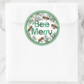 Rond Sticker pour les fêtes d'abeille (Sac)
