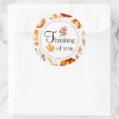 Rond Sticker pour les feuilles automnales (Sac)