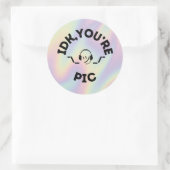 Rond Sticker pour les instructeurs de vol et les futurs (Sac)