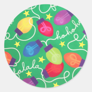 Rond Sticker pour les lumières de Noël