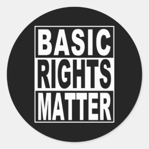 Rond Sticker Pour Les Manifestations De Droits Fondamen