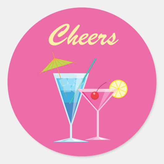 Rond Sticker pour les Mariages d'été (Devant)