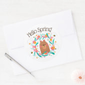 Rond Sticker pour les ours et les abeilles (Enveloppe)