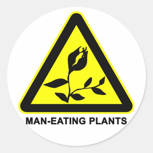 Rond Sticker pour les Plantes avertisseurs (Devant)