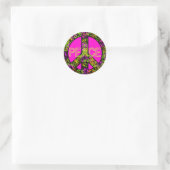Rond Sticker pour les signes de paix (Sac)