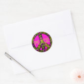 Rond Sticker pour les signes de paix (Enveloppe)