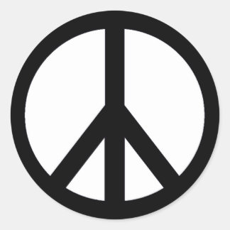 Rond Sticker pour les signes de paix