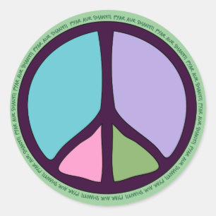 Rond Sticker pour les signes de paix