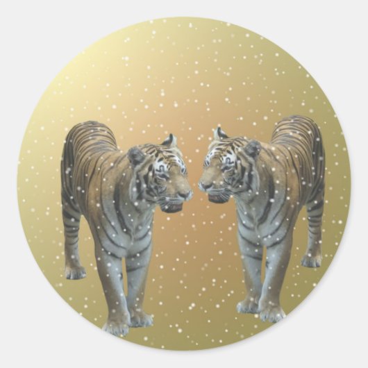 Rond Sticker pour les Tiger Buddies (Devant)