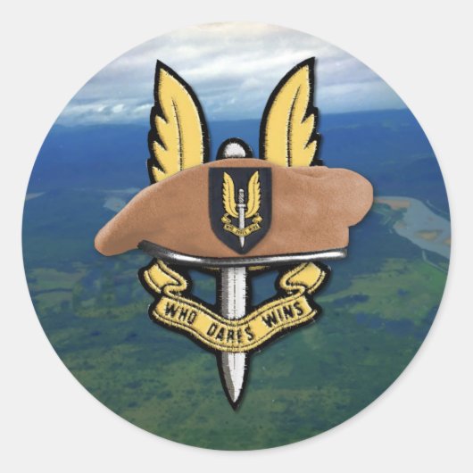 Rond Sticker pour les vétérans du scrapbooking du servi (Devant)