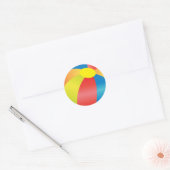 Rond Sticker pour l'été du Beach Ball (Enveloppe)
