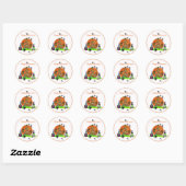 Rond Sticker pour l'Halloween pour enfants (Feuille)