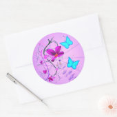 Rond Sticker pour l'heure du printemps (Enveloppe)
