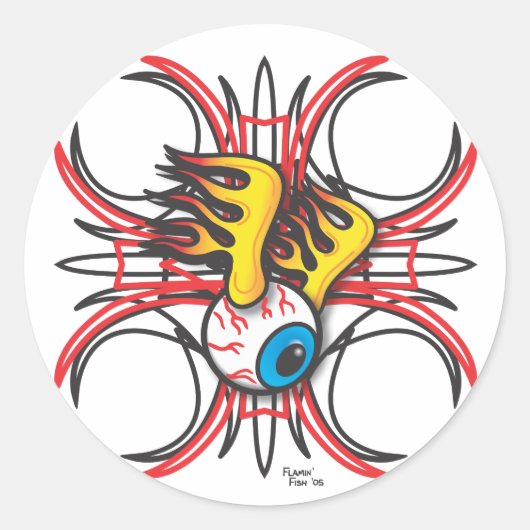 Rond Sticker pour l'oeil de flamin (Devant)