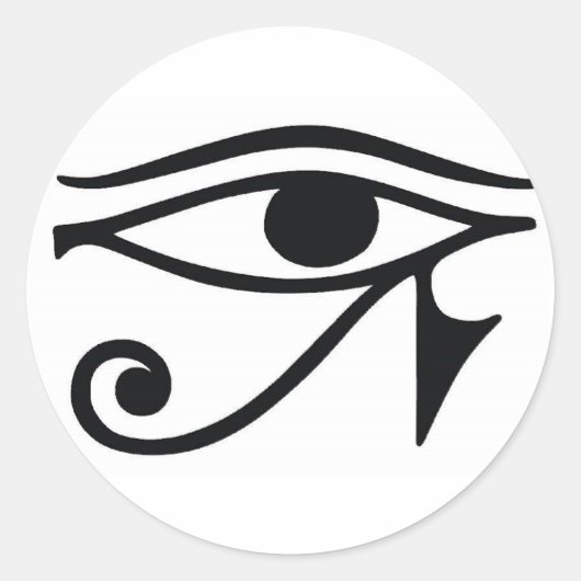 Rond Sticker pour l'oeil de Horus (Devant)