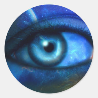 Rond Sticker pour l'oeil sur l'univers